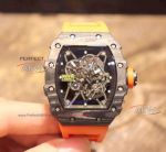 KV Factory Richard Mille RM35-01 Replica Watches W Orange Rubber Band